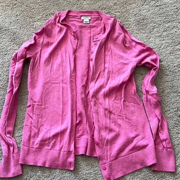 J. Crew Sweaters - J. Crew Pink Cardigan